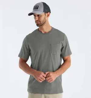 Free Fly Men's Bamboo Heritage Pocket Tee - FATIGUE