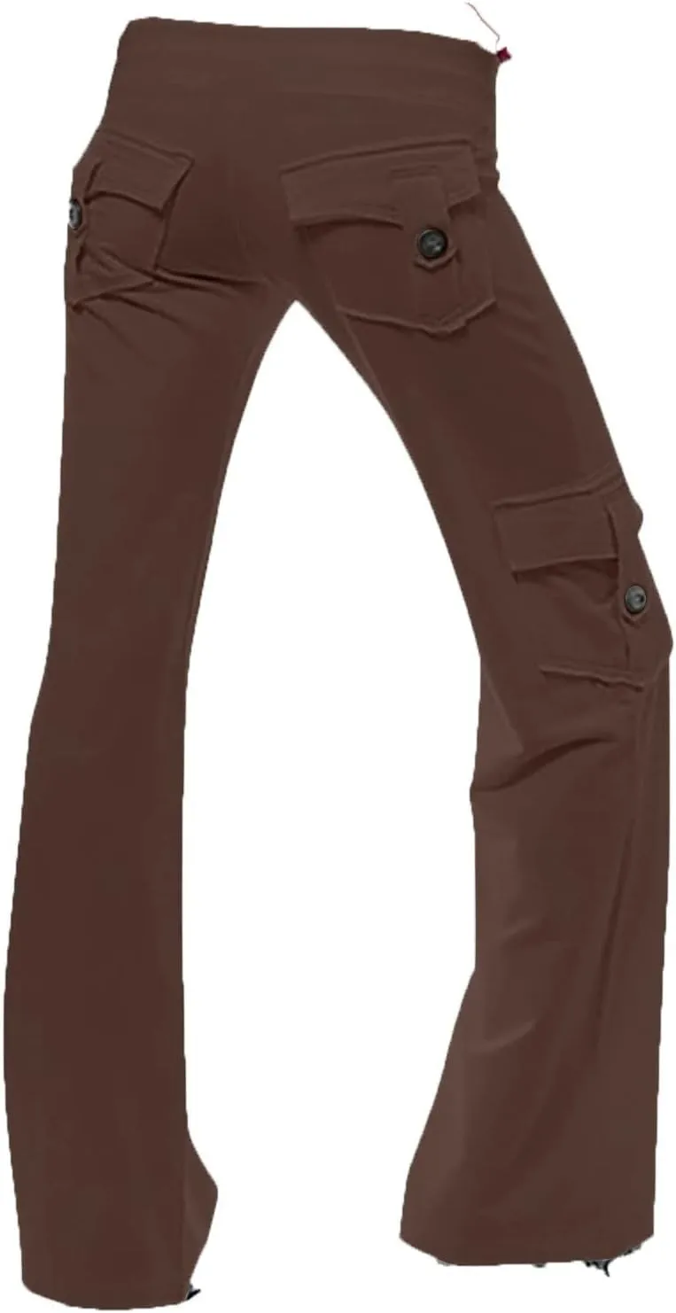 Wide Leg Yoga Pants Trouser Style Women Bootcut Flare Leggings High Waisted Workout Casual Plus Size Cargo Yoga Pant